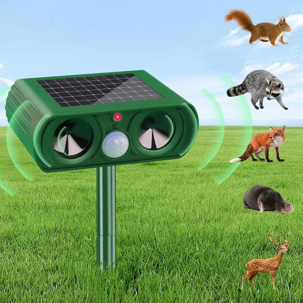 Répulsif pour chats de jardin, répulsif solaire ultrasonique pour animaux, épouvantail ultrasonique à installation rapide pour chats av