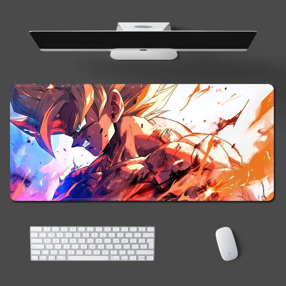 Мужской коврик для мыши кожаный аниме Dragon Ball водонепроницаемый противоскользящий коврик для мыши Сон Гоку настольный коврик настраиваемый с фиксацией коврик для ноутбука коврик для клавиатуры студенческий коврик для письма