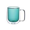 Изолированная термостойкая кружка с двойными стенками из боросиликатного стекла с креативным дизайном