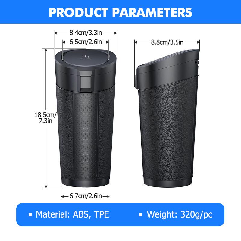 KDXF2 Car Trash Bin Garbage Can Dustbin Waste Rubbish Basket Organizer For Citroen C5 C1 C2 C6 C4L DS3 DS4 DS5 C-Elysee Grand Berlingo