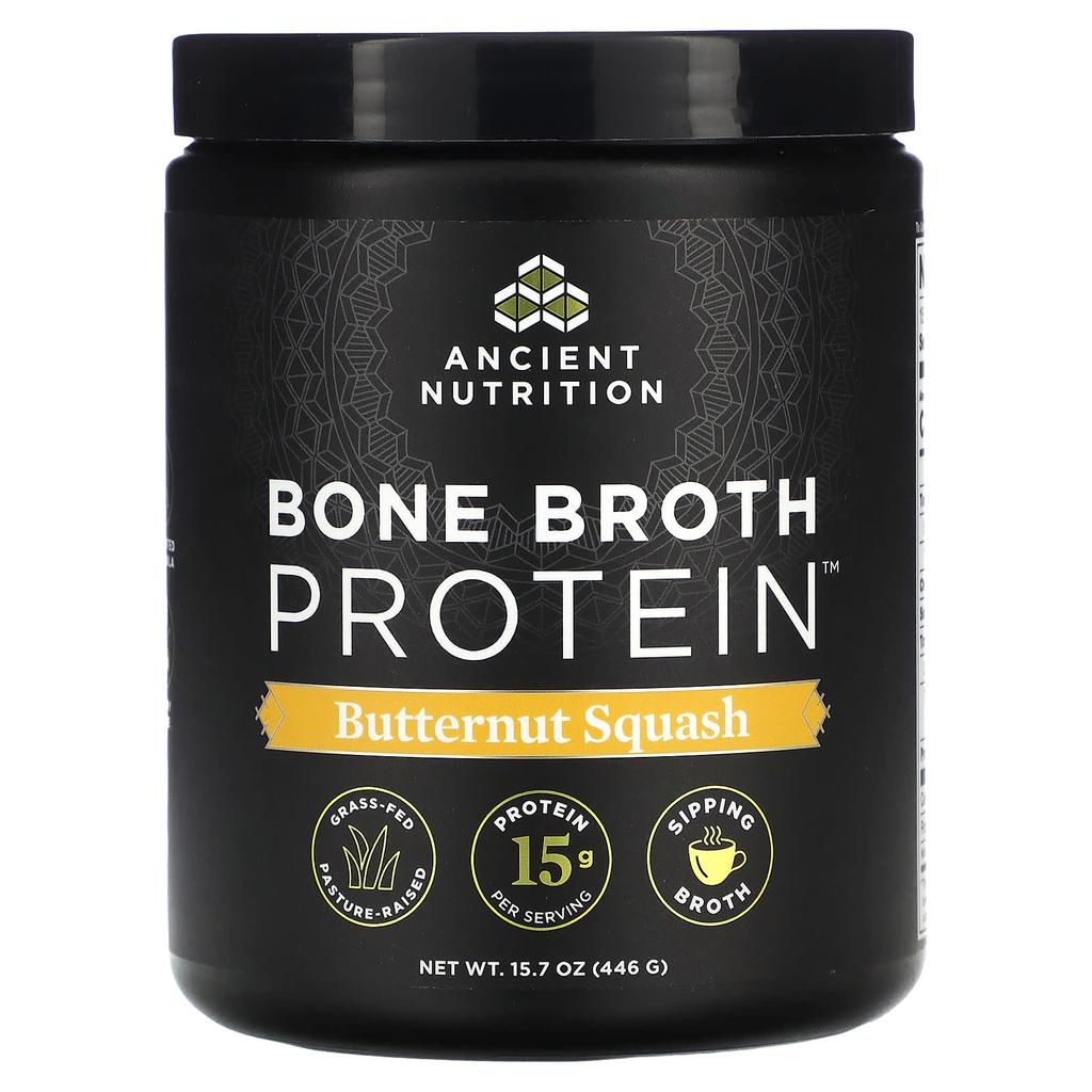 Ancient Nutrition Bone Broth Protein, Butternut Squash, 15.7 Oz (446 G)