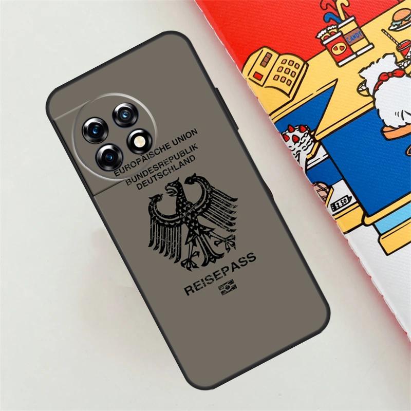 German Italian French Passport Case For OnePlus 10T 8T 12R 10R 9R 12 11 10 9 Pro Nord CE 4 2 Lite N10 N20 N30 Nord 3 Cover