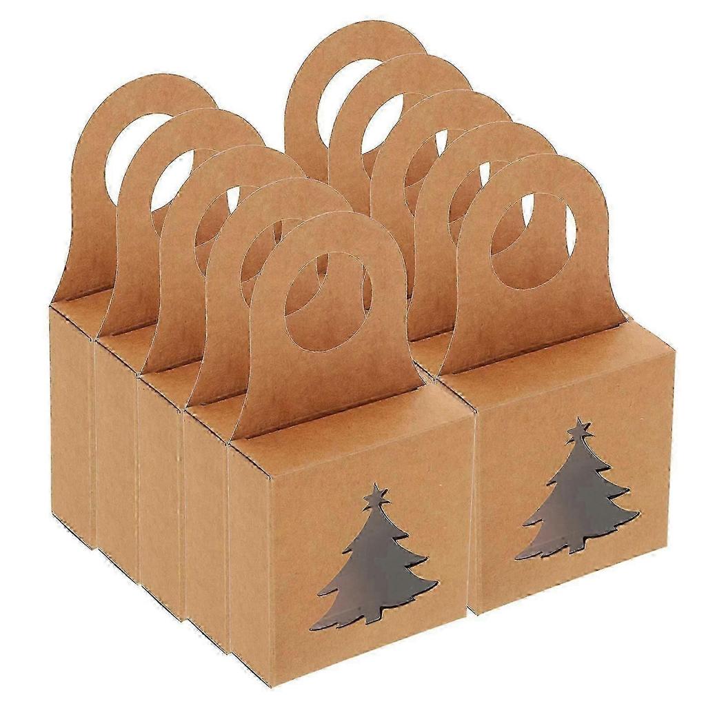 2026 Best!! Window Boxes Foldable Rectangular Kraft Paper Gift Boxes for Home Decor with Hanging Feature 25Pcs