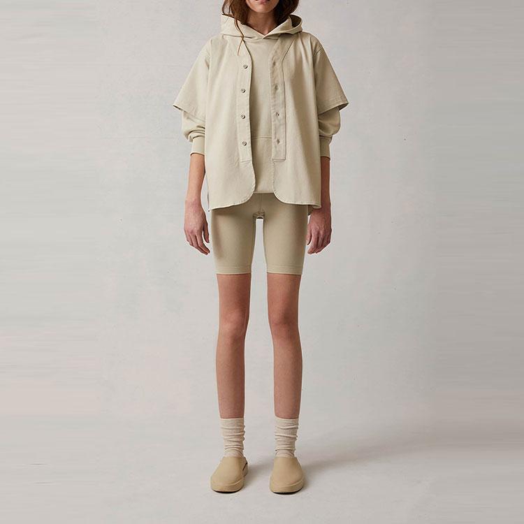 Fear of God Essentials Худи с 3/4 рукава Женское Худи Пшеничный FOG-SS22-208