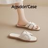 Augustine Slippers Women's Wear 2025 New Summer Casual French Sandals with Skirt Flat Beach Sandals