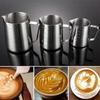 350/600/1000ml Milk Frothing Pitcher Stainless Steel Coffee Cup With Scale Q