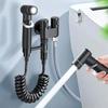 Toilet Shattaf Adapter Hose Bidet Spray Stainless Steel Handheld Shower Bidet Spray Wash Anal Douche Portable Cleaning Nozzle