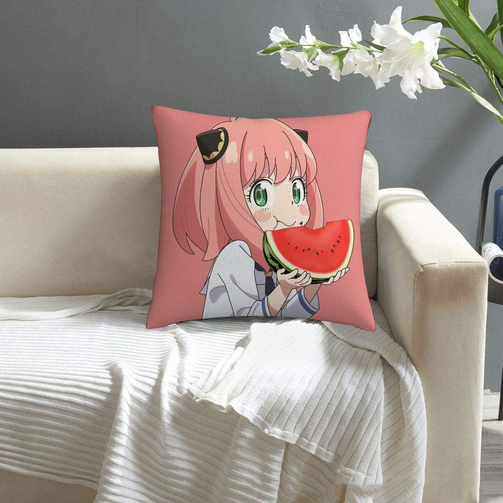 Anime Cute S-SpyX Family Pillow Case Sofa Decorative Home Double-sided Printing Short Plush Cushion Cover Throw Pillow Cover