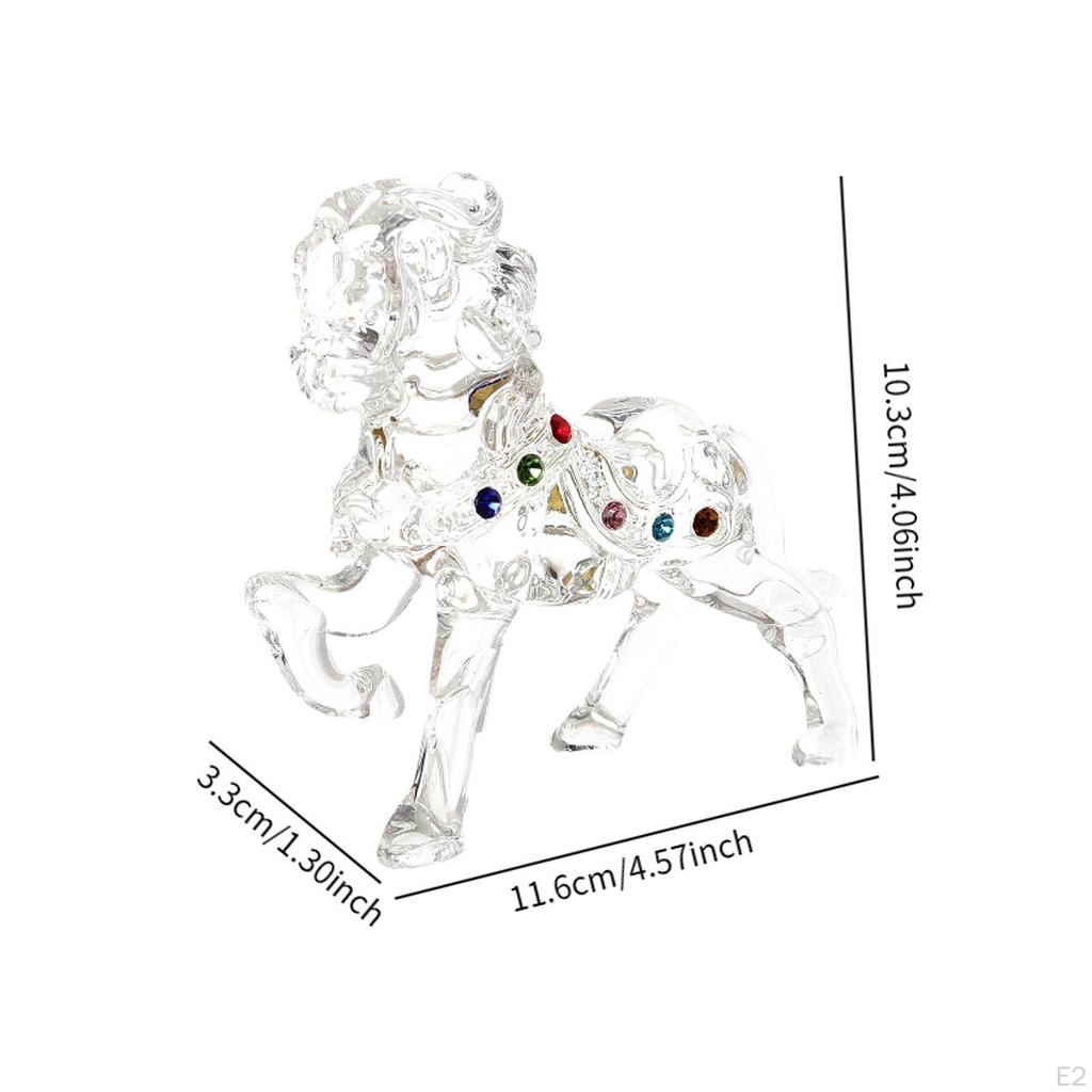 Стоящая статуэтка лошади, коллекционное животное, настольные украшения, скульптура для тумбы под телевизор