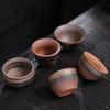 Керамические чайные чашки, чайные чашки, персональные чашки, чашки мастера, керамические чашки с глазурью «ржавый золото», винтажные глиняные чашки, обожженные на дровах