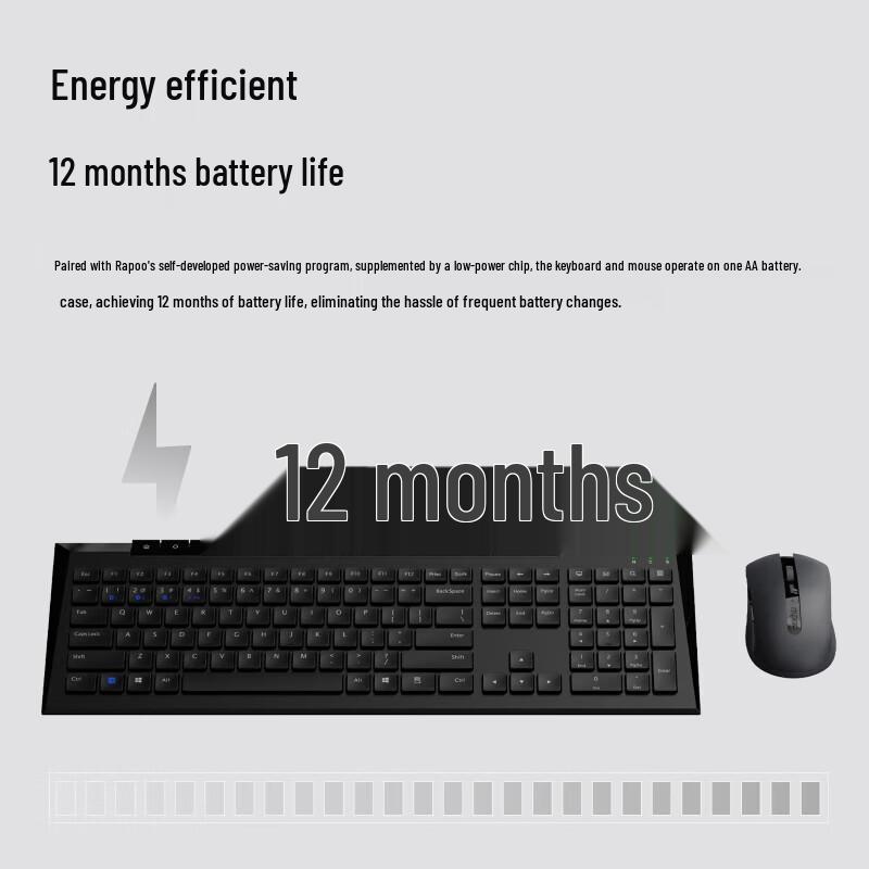 Беспроводной Bluetooth-комплект Rapoo 8200G (клавиатура и мышь), мультирежимный