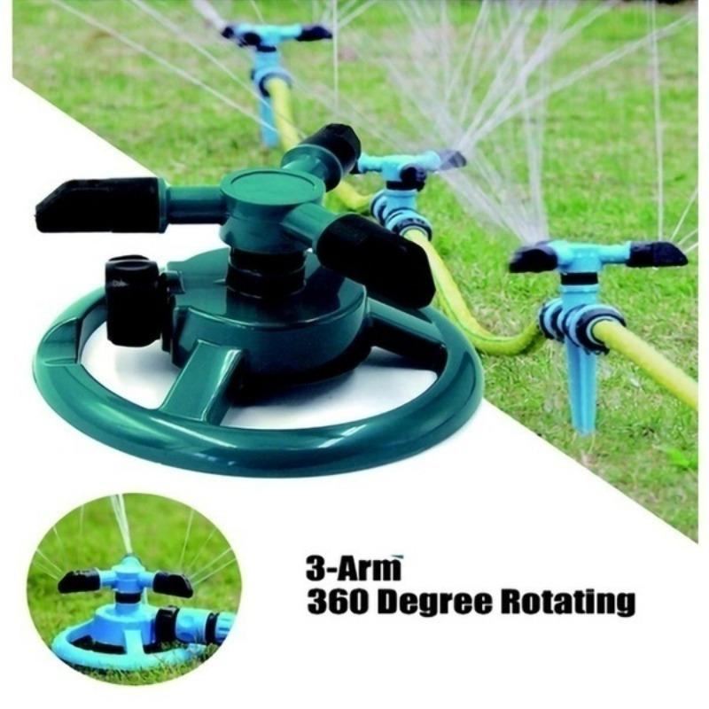 Автоматический профессиональный садовый распылитель, поливочный спринклер для газона, новая портативная вращающаяся на 360° система полива