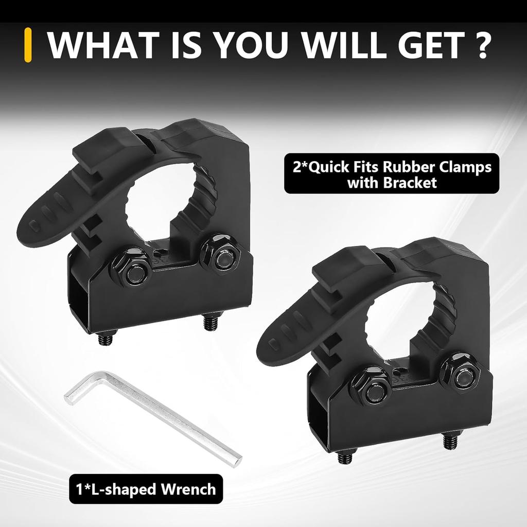 Universal Quick Release Clamp Heavy Duty Rubber Clamps Fit for Shovels, Axes, and Other Tools Shovel Holder Mini Mount Compatible with Truck Off Road