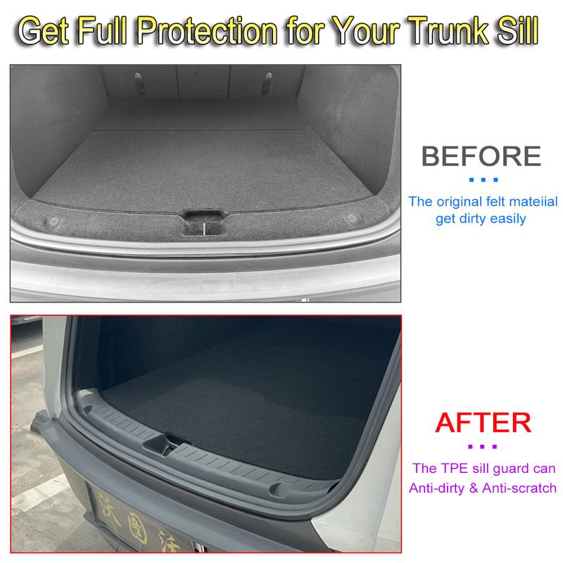 For Tesla New Model Y LAUNCH 2025 Juniper 2025+ Trunk Threshold Strip TPE Anti Scratch Protection Lid Cover Trunk Sill Guard Mat