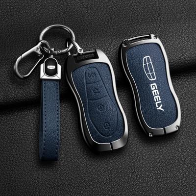 Сплавленная Овечья Кожа Чехол для Ключа Автомобиля для Geely Tugella 2020 Azkarra Xingyue Boyue Pro Atlas Pro Gili Tugella Брелок Автоаксессуары