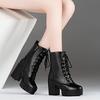 Women's Shoes Autumn Winter High-heeled Boots British Style Women's Boots Ankle Boots 34-43