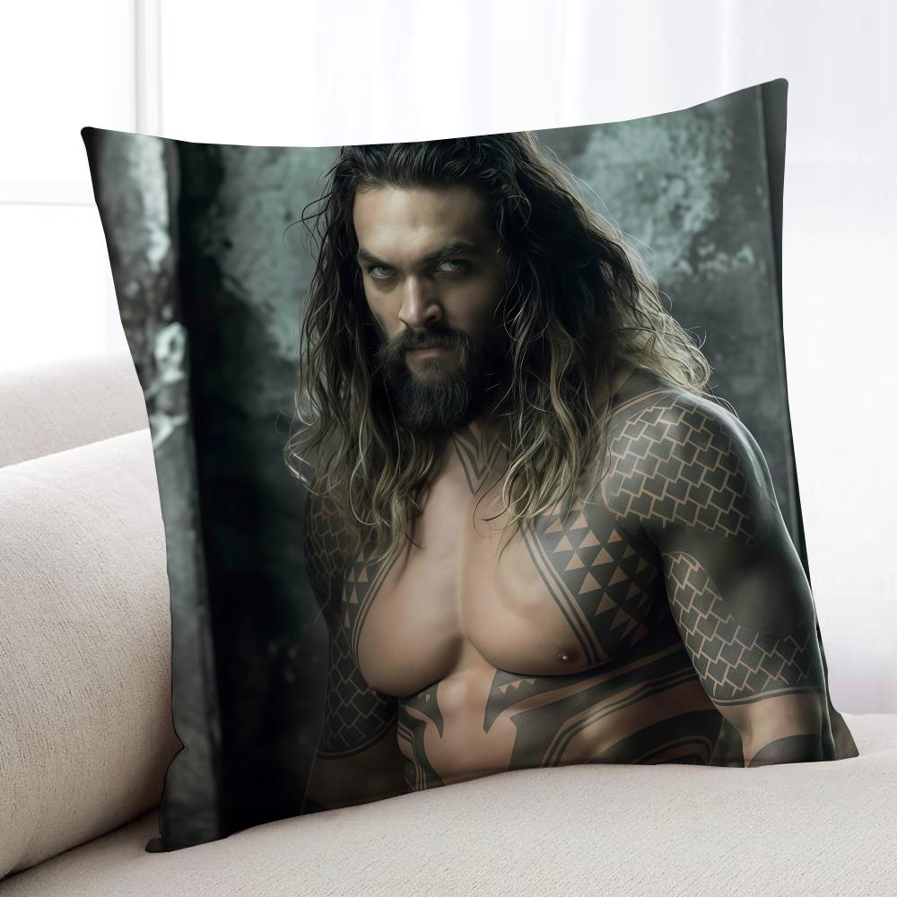 Actor JJason Momoa cushion cover Home Bedding Sofa living Room pillowcase Simple Soft Skin Cushion Cover Party Gift