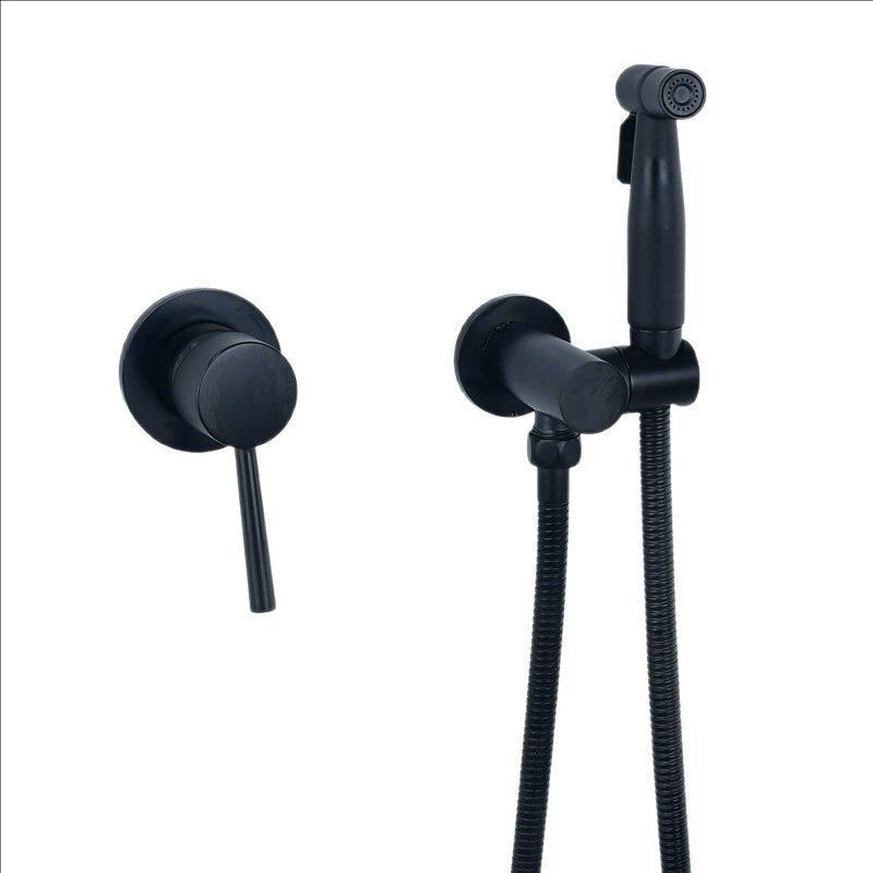 Матовый золотой Цельномедный туалетный спрей-пистолет настенный скрытого монтажа Душевой биде горячей и холодной воды смесители ванная туалетный компаньон