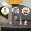 4x 1:64 Figurine DIY Crafts Collectibles Miniature Sports Stretching Figurines Mini Meditation
