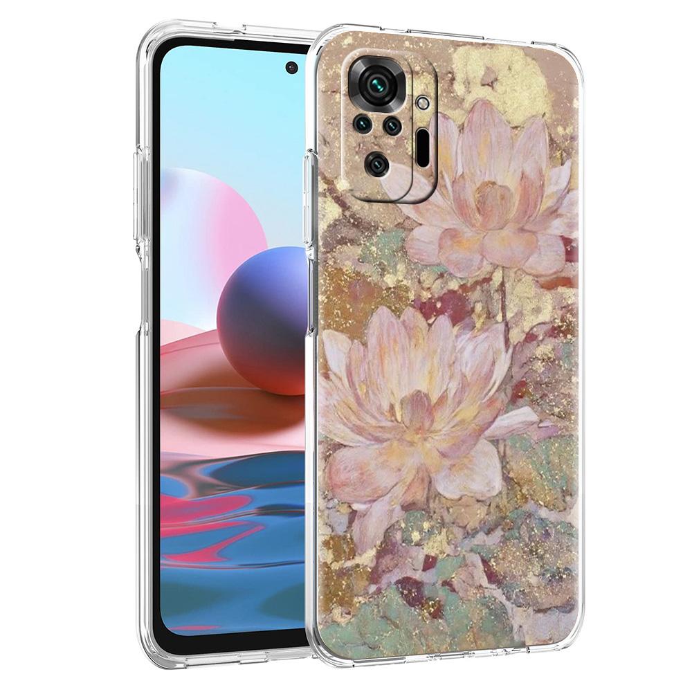 Чехол для телефона для Xiaomi Redmi Note 15 14 5G 13 12 10 11 Pro Plus 4G 14C 13C 12C Мягкий ТПУ чехол Цветок Милый Фея Рыба Картина