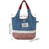 Cowboy Denim Bucket Bag Sweet Cute Wrist Bag Lovely Plaid Canvas Handbag  Streetwear