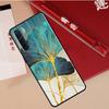 Luxury Ginkgo Leaf Case For Oppo A94 A18 A74 A57 A17 A77 A38 A58 A78 A98 A54 A80 A60 A40 A96 A76 A16 A15 A5 Pro