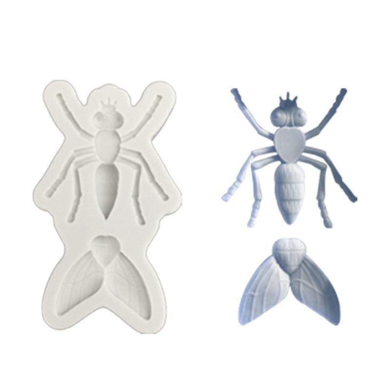 Flexible Silicone Insect Mold Set Halloween Party Supplies Crafting Tools Lightweight Reusable Ornament Mould