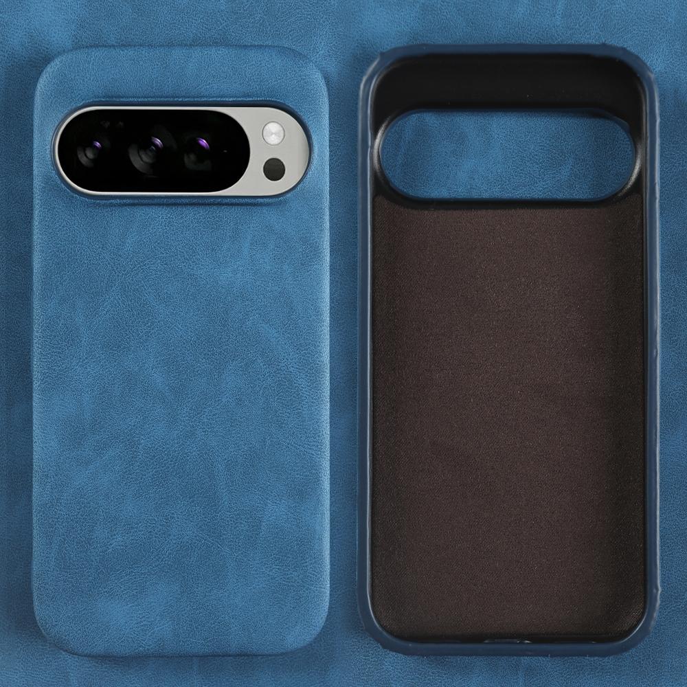 Модный однотонный кожаный чехол для Google Pixel 10 9 Pro XL 8 8A 7 7A 6 6A Pro, роскошный противоударный бронированный жесткий задний чехол, Funda