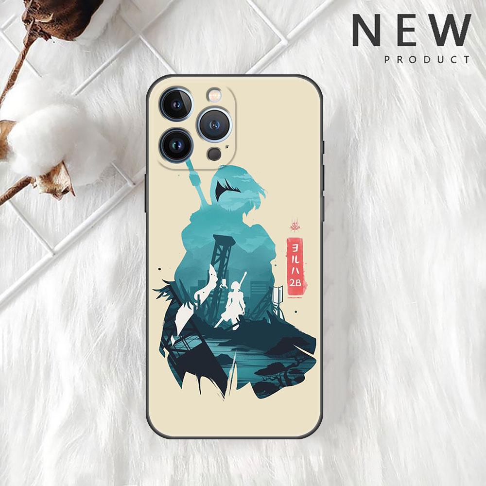 Чехол Funda для Apple iPhone 14 11 13 7 12 Pro 7 XR XS Max 8 Plus 6 14Pro 13Mini, черный мягкий чехол для телефона, аниме Genshin Impact, милый чехол