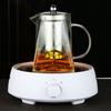 Прозрачные Нагреваемые Нержавеющая Сталь Чайные Ситечки Листья Чая Ароматный Чай Стеклянный Квадратный Сосуд Чайник с Ситечками Чайник
