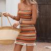 Women's Sleeveless Strapless Bodycon Dress Mini Short Fashion Dress, Perfect for Casual Vacations