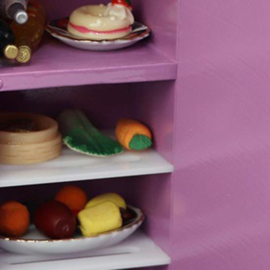 Красивые изысканные аксессуары 1/12 масштаб кукольный домик холодильник модель игрушка для игры мини