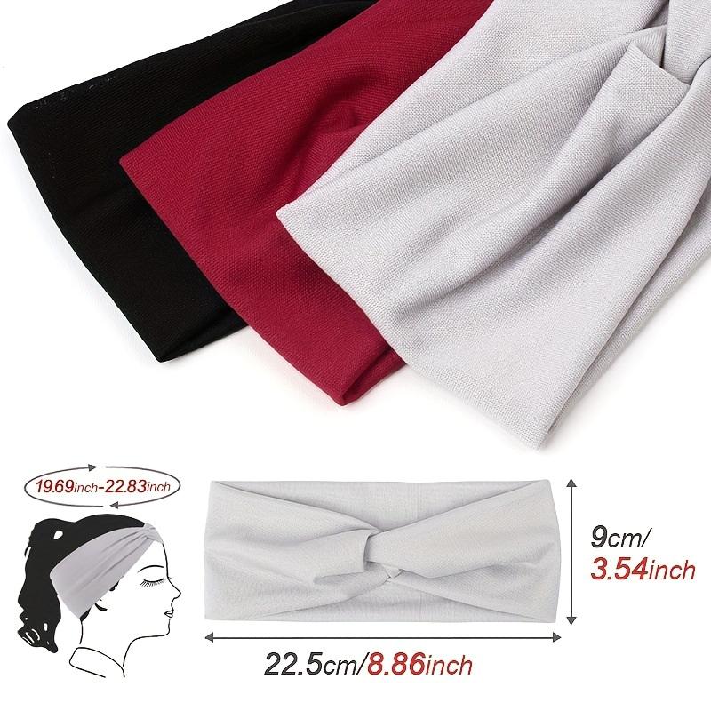 Широкая эластичная повязка на голову, повязка на голову, повязка на голову для пилатеса, йоги, фитнеса, бега, велоспорта, повязка на голову, тюрбан, обруч для волос, повязка на голову для женщин