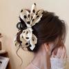 French Elegant Hair Claw Crabs For Women Polka Dot Fashion Bow Hair Clip Retro Head Shark Clip Luxury Hair Accessories