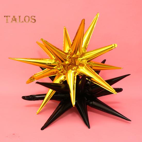 6 шт. Звездные шары 12-точечные звездные шары из фольги и майлара для свадебного юбилея, рождественского, новогоднего, дня рождения, вечеринки, принадлежностей