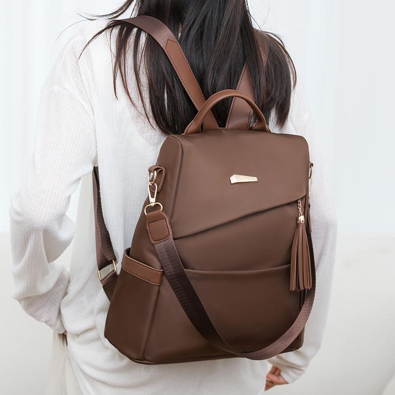 Рюкзак с кисточками для женщин, рюкзак для поездок на работу, дорожная сумка на плечо, школьный рюкзак для школьников