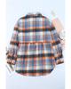 Azura Exchange Куртка-рубашка в клетку с оборками