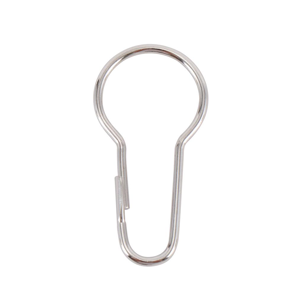 Universal Metal Bathroom Hanger Shower Curtain Hook Curtain Hook Buckle