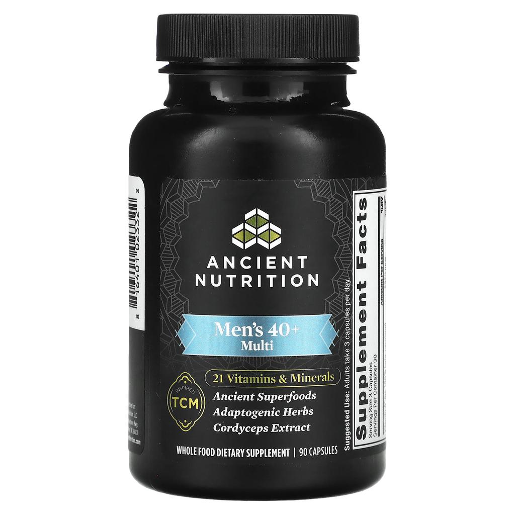 Ancient Nutrition Multivitamin for Men Over 40, 90 Capsules