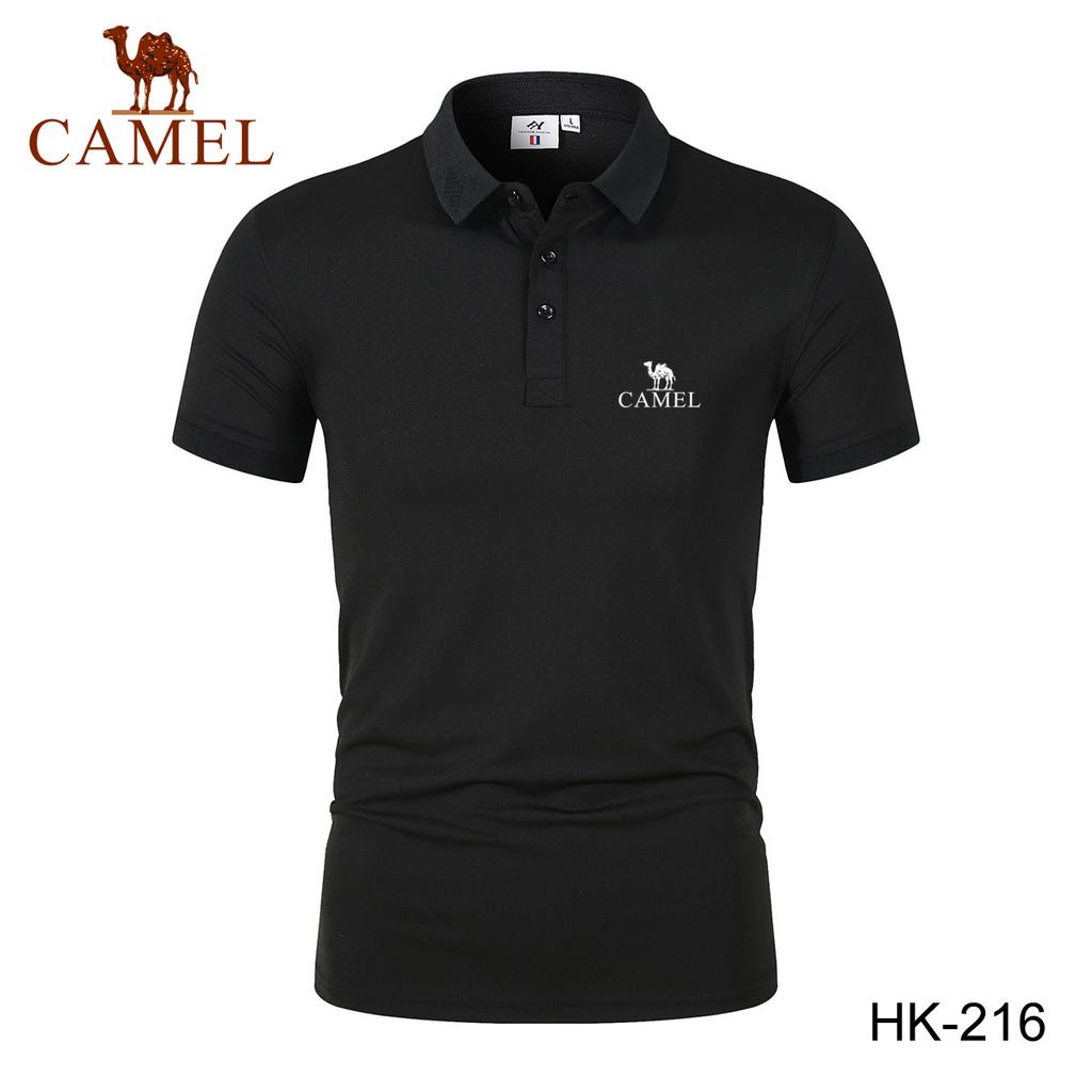 2024 Spring/Summer Men's New Moisture Wicking Quick Drying Solid Color Polo Shirt Embroidered Polo with Polo Collar