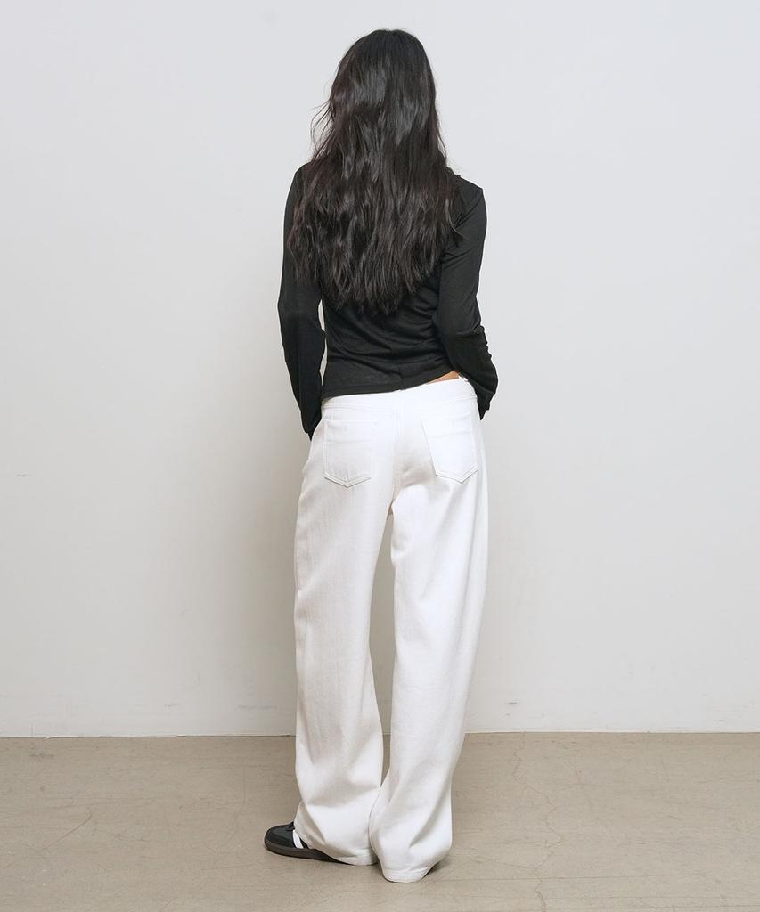 GENERALIDEA Shirred Long Sleeve T-Shirt [Black] / Gf2Lts517