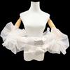 Elegant Ruffles Velvet Mittens Organza Flower Wedding Bridal Gloves Long Gloves Dress Accessories