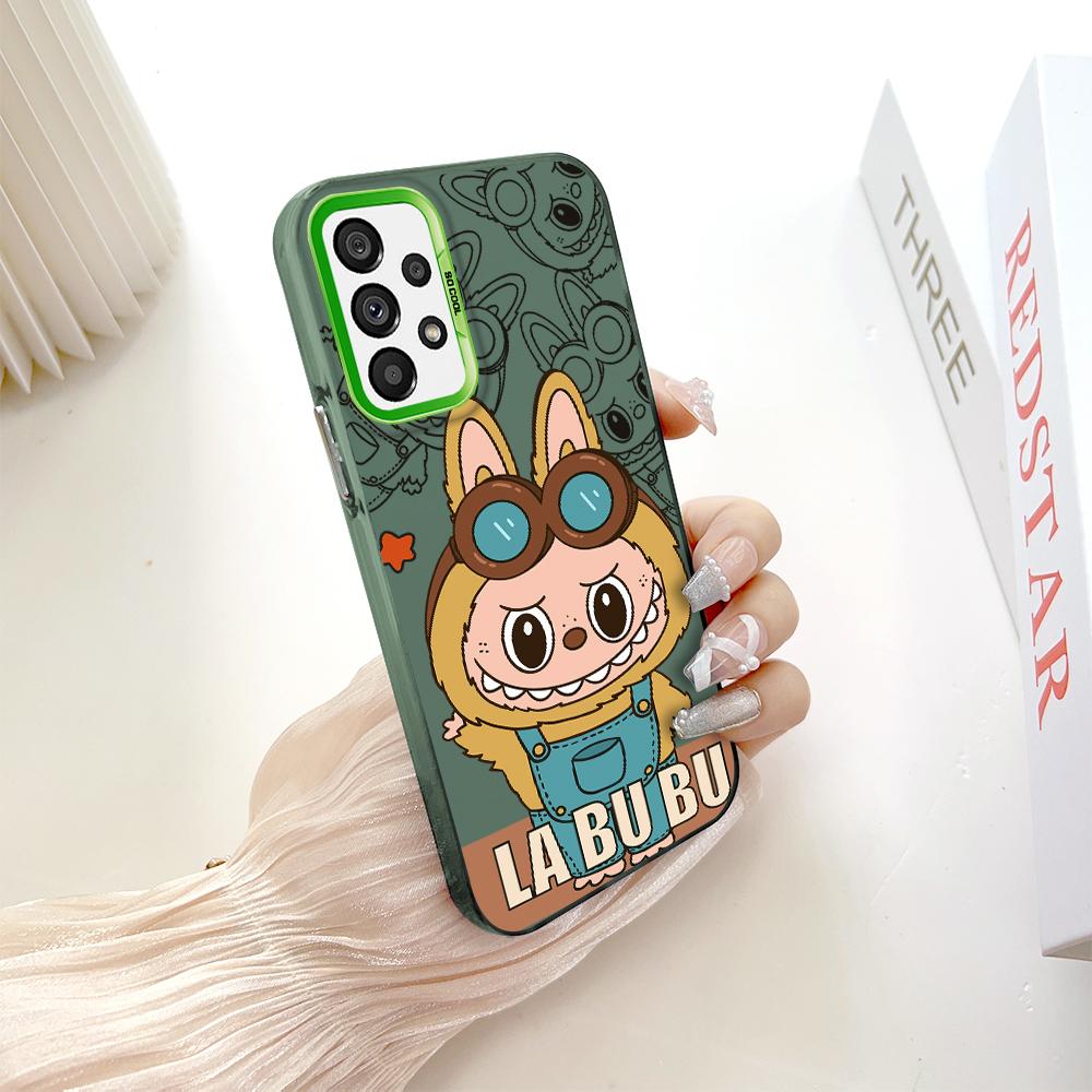 Окрашенный узор, цветной серебристый, двухсторонний, жесткий, противоударный чехол для телефона Samsung