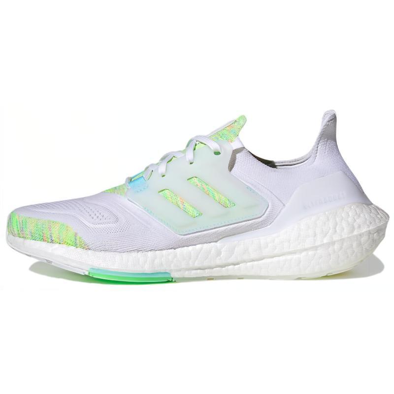 adidas Кроссовки Ultra Boost 22 Белые Блаженно-голубые Солнечно-зеленые GX5913