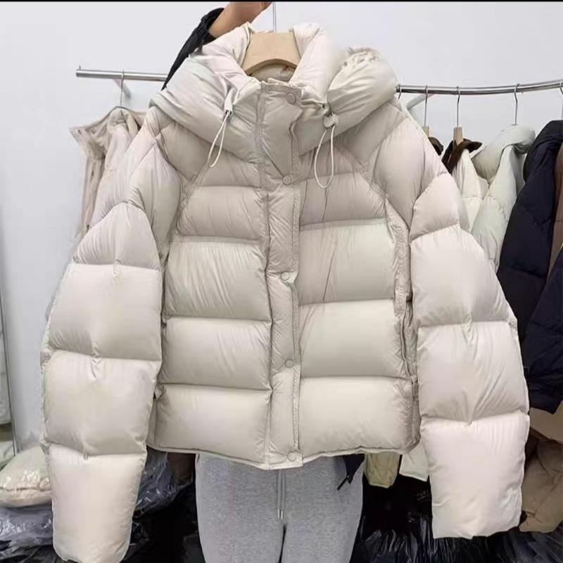 Премиальный сенс супер хорошо выглядящая пуховая хлопковая одежда зима новая короткая с капюшоном хлебное облако свободная хлопковая одежда