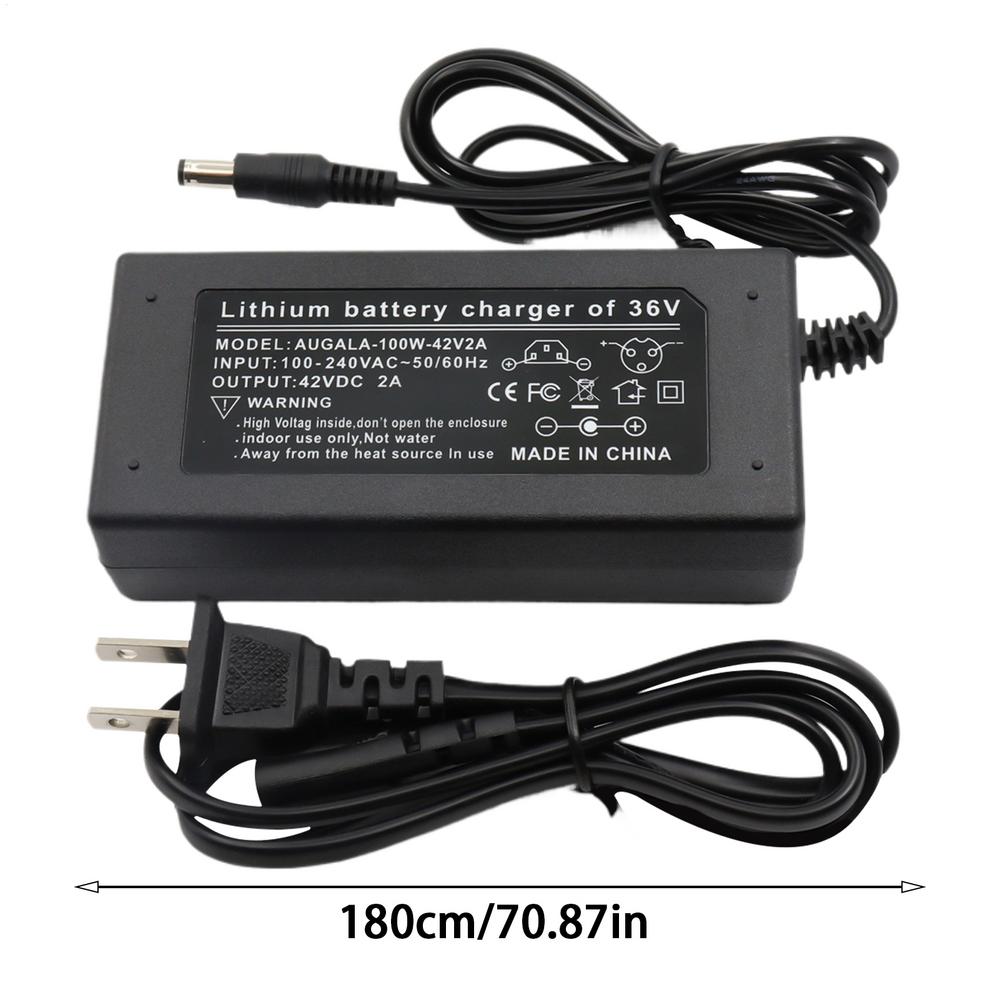Зарядное устройство для велосипеда 42V2A Электрическое зарядное устройство Запасное оборудование для зарядки транспортных средств Энергосберегающее устройство для обслуживания Электровелосипедов
