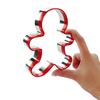 Shenghai Gingerbread Man Cookie Cutter, Set of 3, Perfect for Lunch Boxes, Character Bento, Rice Cutter, Christmas Baking Decorations