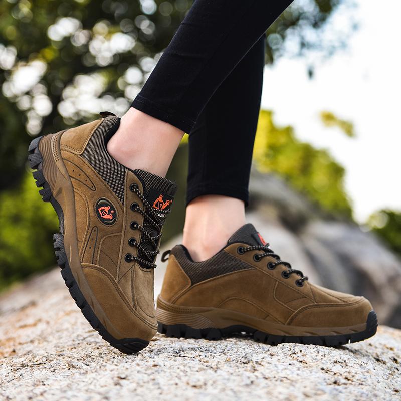 Couple Plus Size Fashionable Anti Slip Low Top Outdoor Hiking Shoes Sports and Leisure Shoes Hiking Shoes 36-49