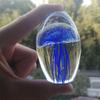 Craft Jellyfish Figurines Crystal Glass Craft Paperweight Table Ornaments  Table Top Decor
