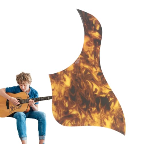 Guitar Pickguard Sticker, Adhesive Pickguard - Acoustic Guitar Pickguard Multi-Purpose Guitar Protective Guard Anti-Scratch Guard Plate | Wear-Resista